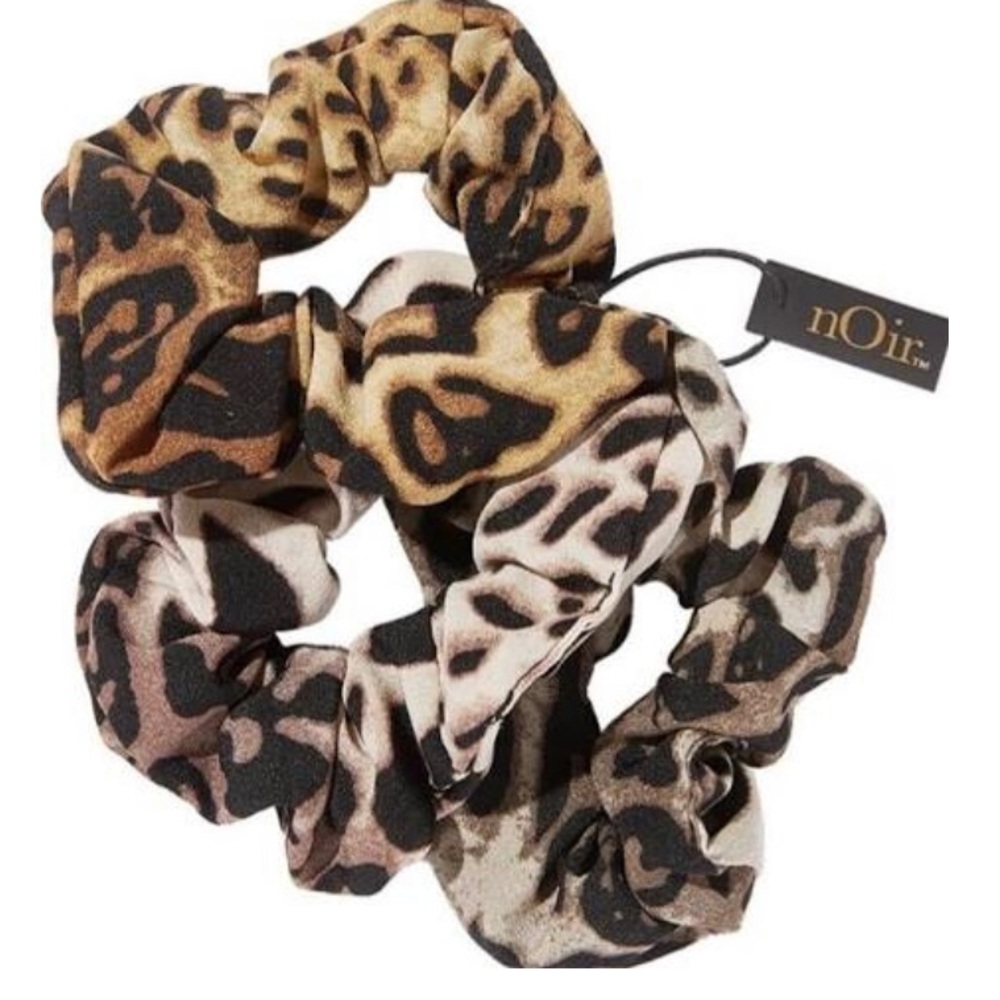 nOir Jewelry Ombre Leopard Scrunchies (3)